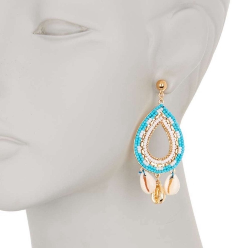 Rebecca Minkoff Louisa Shell Chandelier Earrings - Picture 3 of 8
